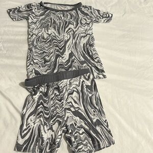 Little Sleepies marble 2 pc pajama set 3T